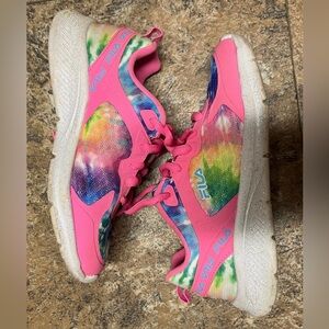 Fila Kids Sneakers - Pink and Multicolor Tie-Dye